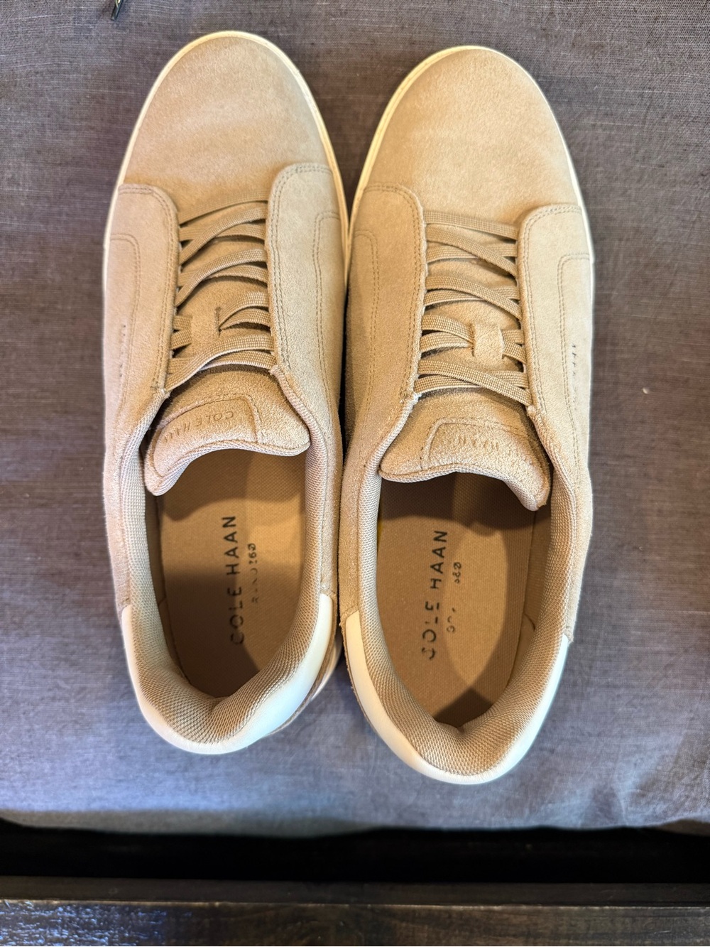 Cole Haan Men's Suede Sneakers in Beige - size 9.5
